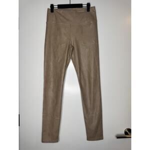 AVEC LES FILLES | Camel Colored Faux Leather Leggings | Size medium Tan